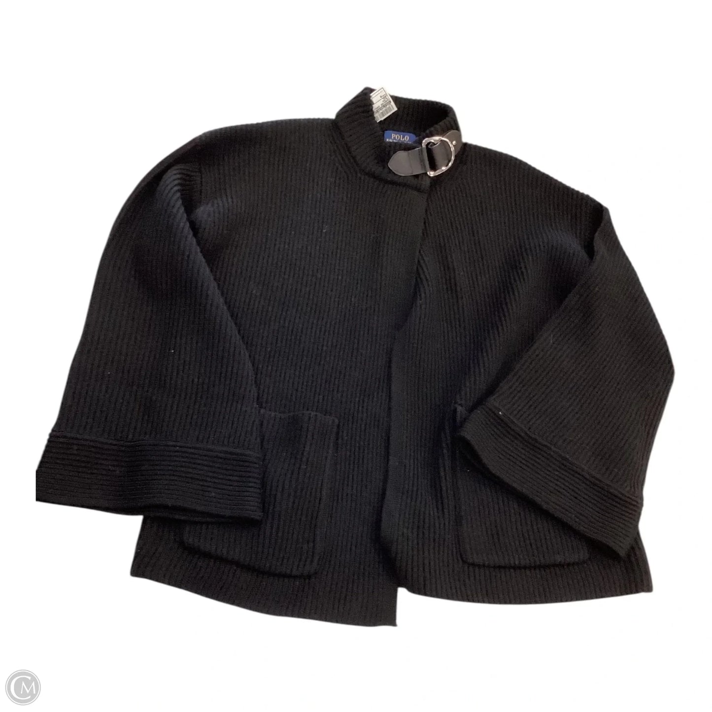 Sweater Cardigan By Polo Ralph Lauren In Black, Size: M
