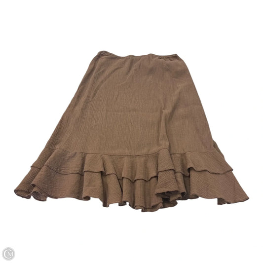 Skirt Midi By Fresh Produce In Brown, Size: S