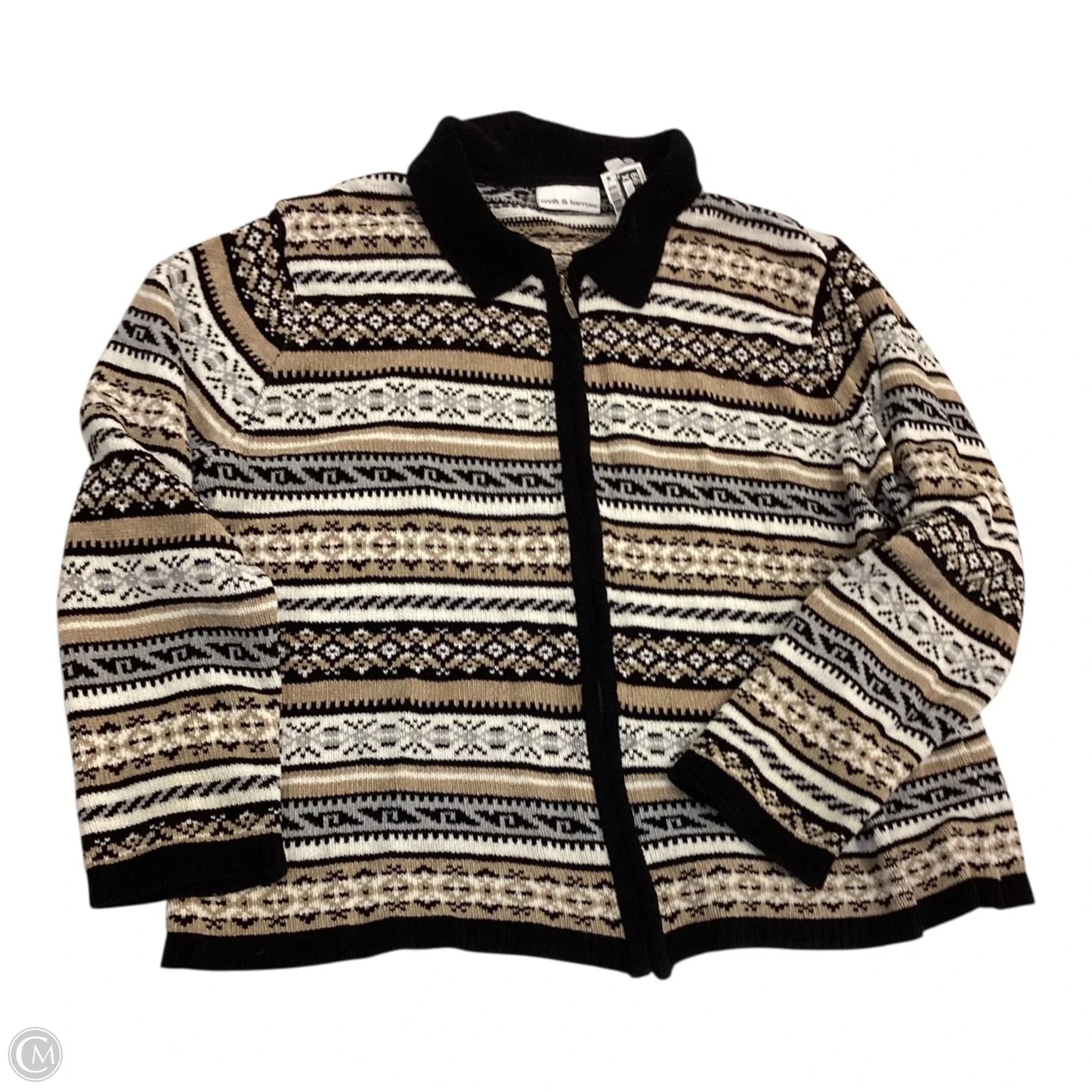 Jacket Other By Croft And Barrow In Black & Tan, Size: Xl