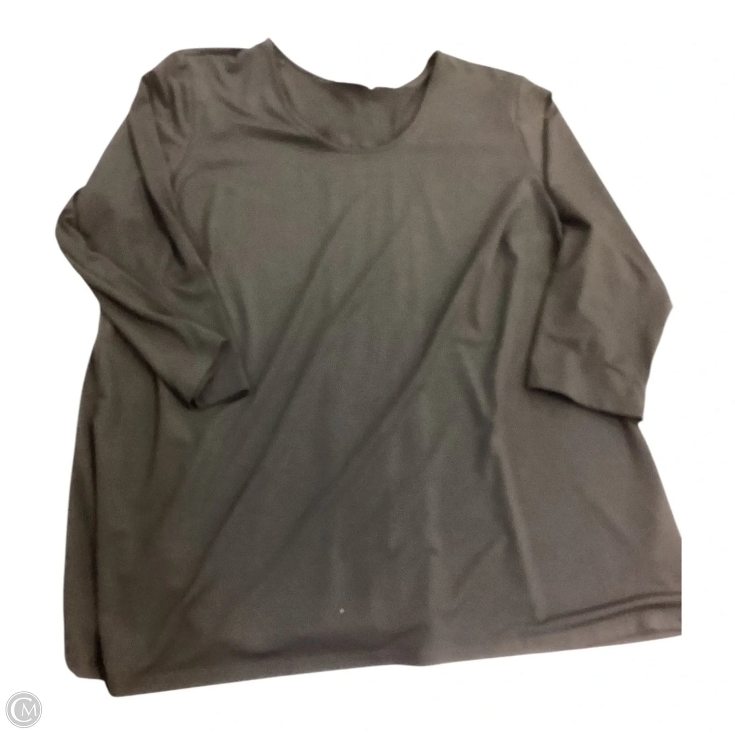 Top 3/4 Sleeve By Joan Rivers In Black, Size: 1x