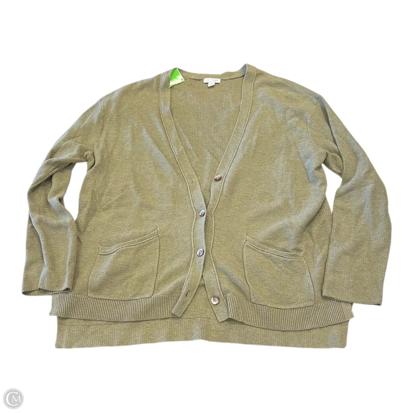 Cardigan By J. Jill In Green, Size: L