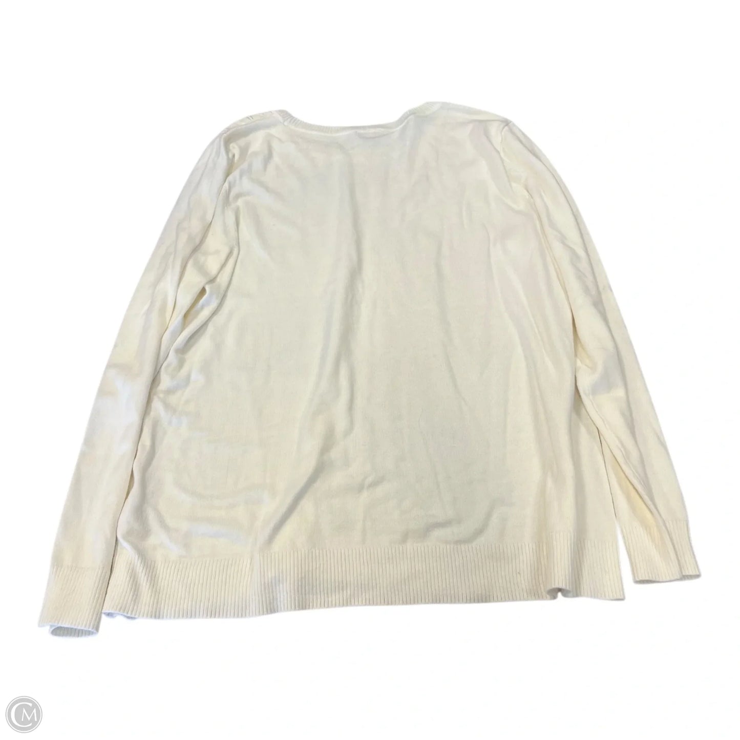 Sweater By Talbots In Cream, Size: Xl