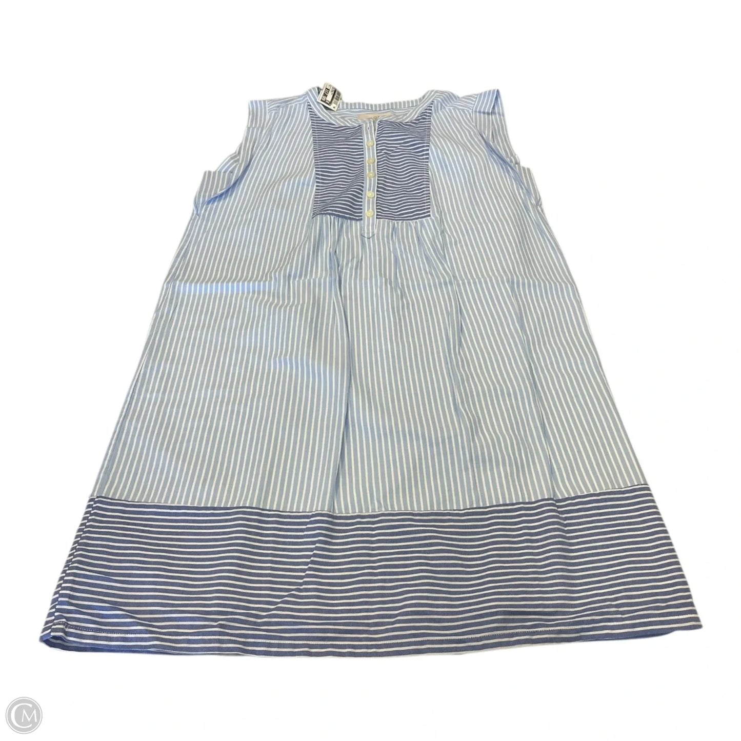 Dress Casual Midi By Loft In Striped Pattern, Size: S
