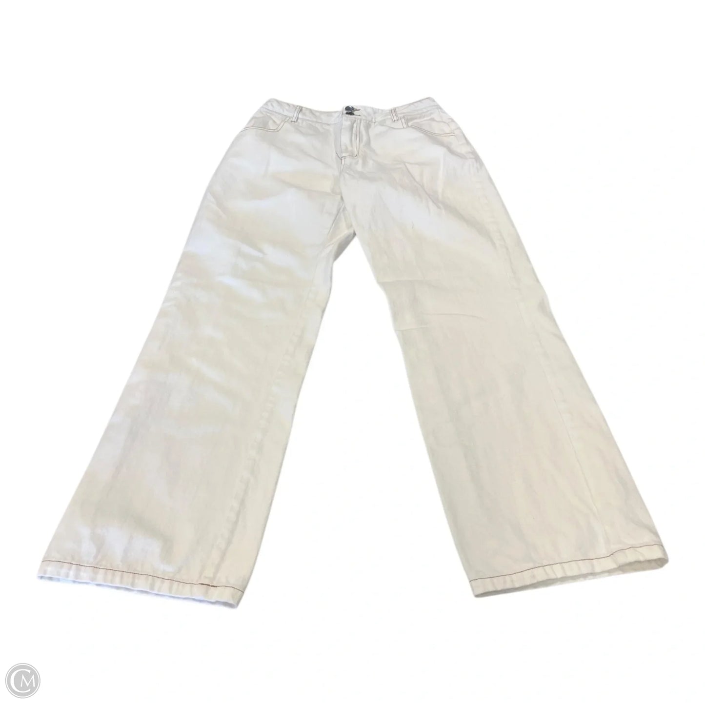 Jeans Straight By White Fox In White, Size: Xs
