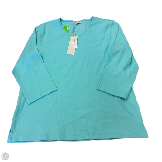 Top Long Sleeve Basic By Jones New York In Blue, Size: Xl