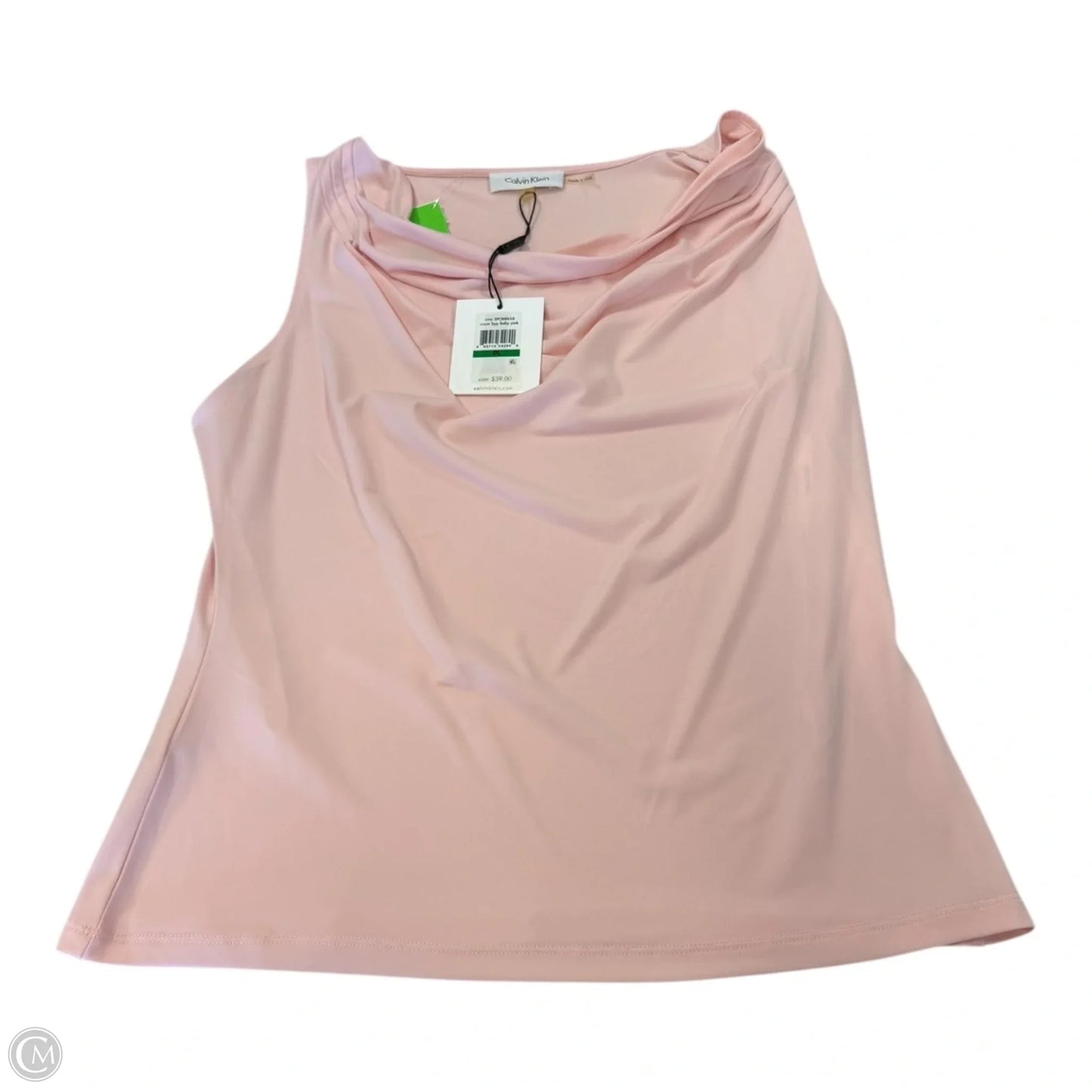 Tank Top By Calvin Klein In Pink, Size: Lp