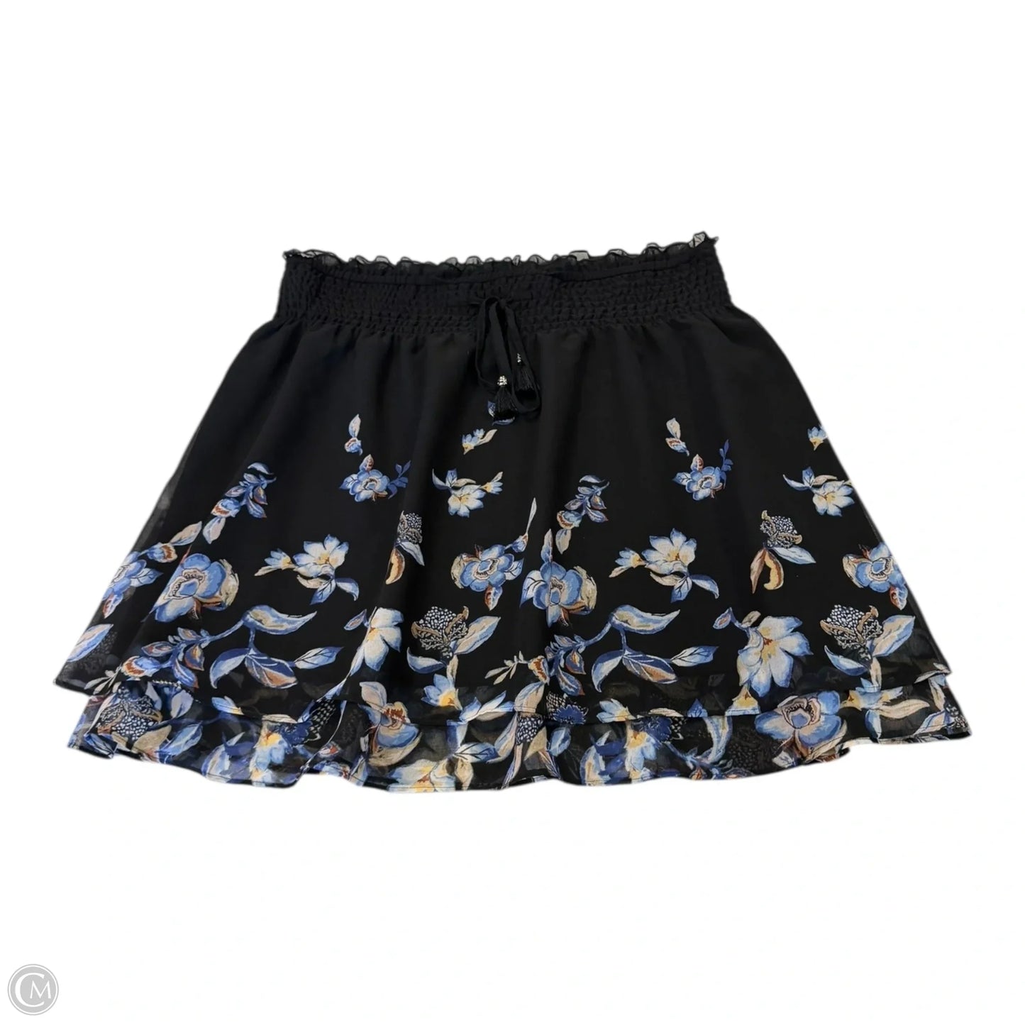 Skirt Mini & Short By White House Black Market In Black & Blue, Size: L