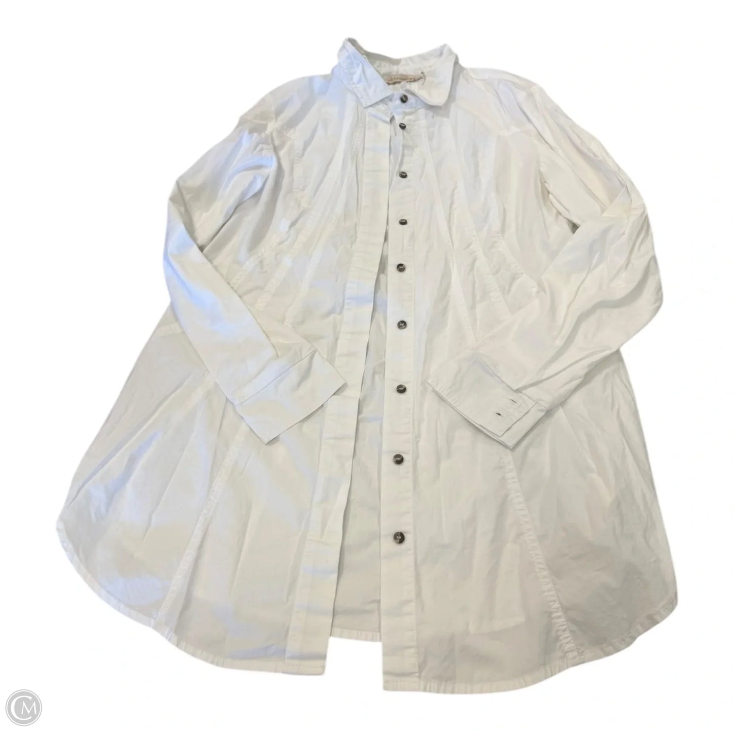 Top Long Sleeve By Soft Surroundings In White, Size: S