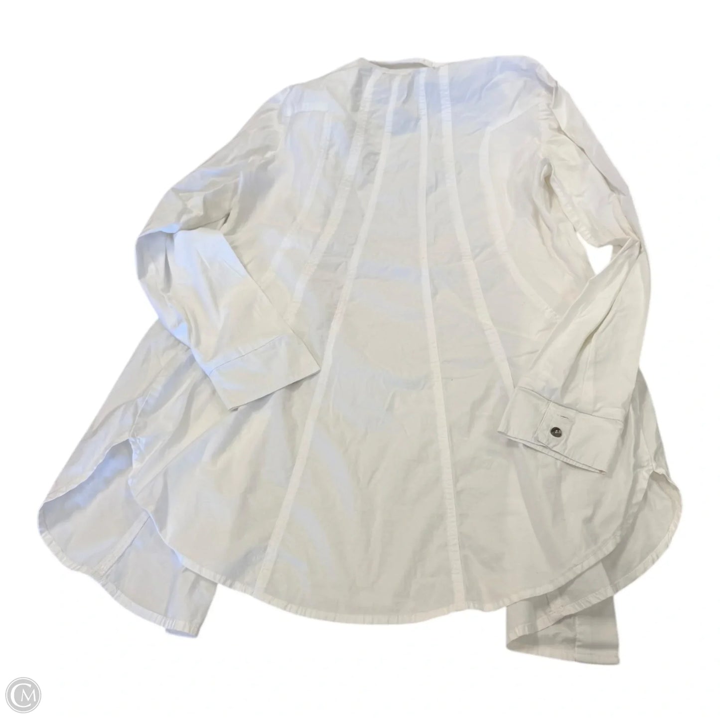 Top Long Sleeve By Soft Surroundings In White, Size: S
