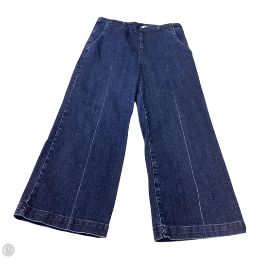 Jeans Wide Leg By Adriano Goldschmied In Navy, Size: 6