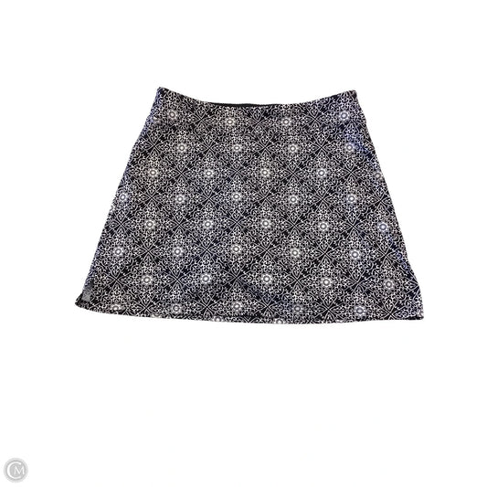 Athletic Skort By Tranquility In Black & White, Size: Xs