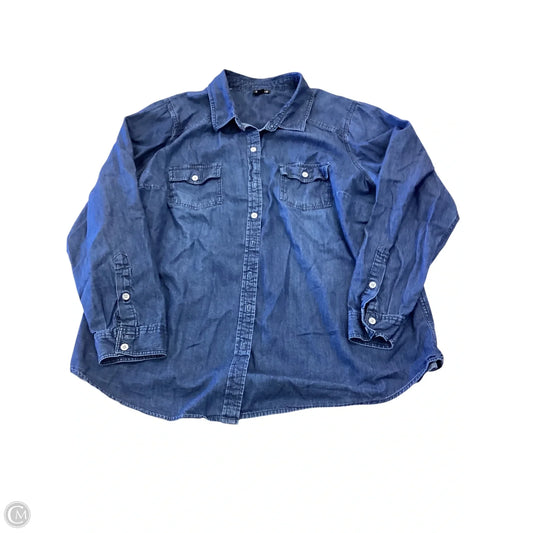 Top Long Sleeve By Torrid In Navy, Size: 2