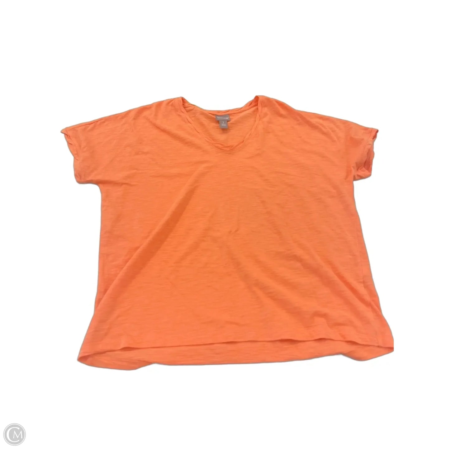 Top Short Sleeve By Chicos In Orange, Size: M