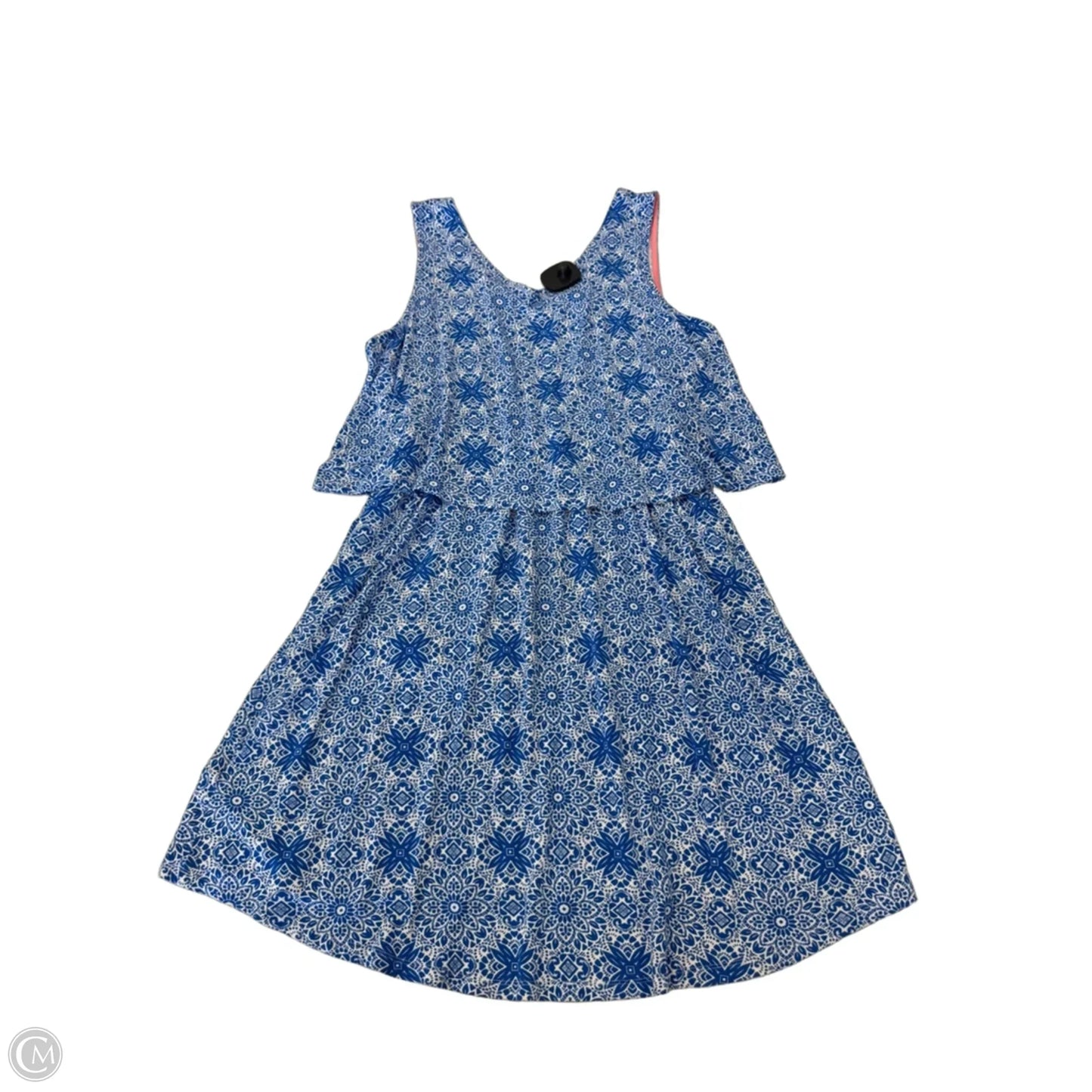 Dress Casual Short By Dept 222 In Blue & White, Size: Lp