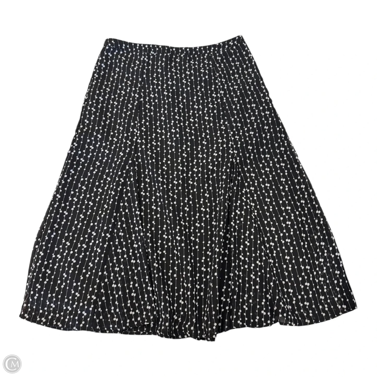 Skirt Maxi By Clothes Mentor In Black & White, Size: 14
