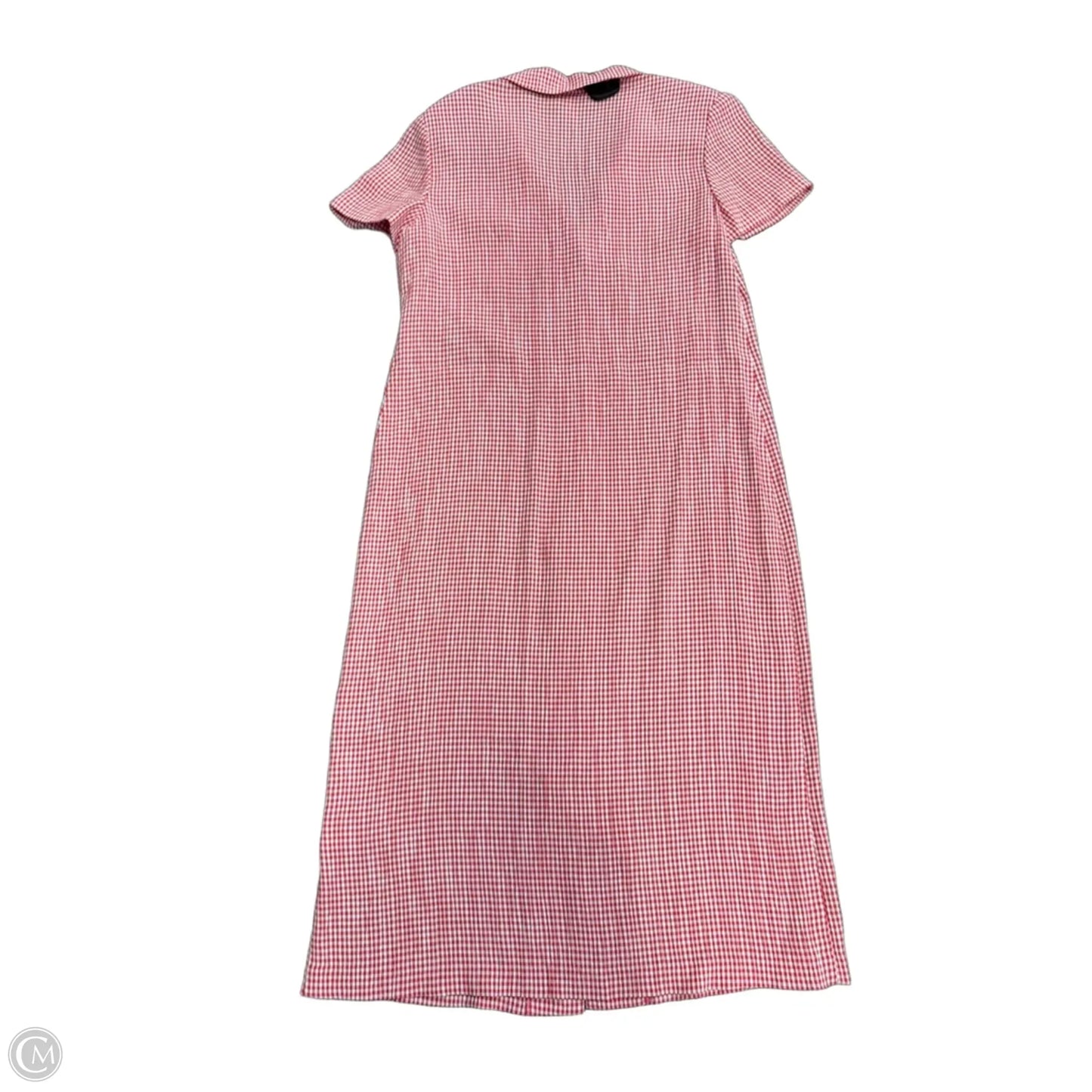 Dress Casual Maxi By Talbots In Red & White, Size: 14p