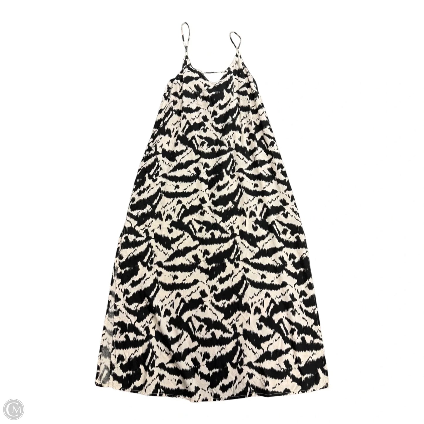 Dress Casual Maxi By Old Navy In Black & Tan, Size: Mp