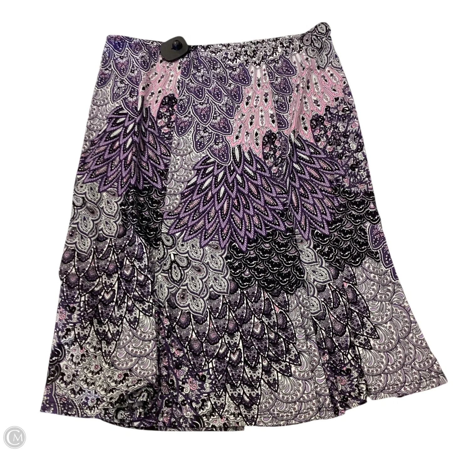 Skirt Midi By Connected Apparel In Purple, Size: L