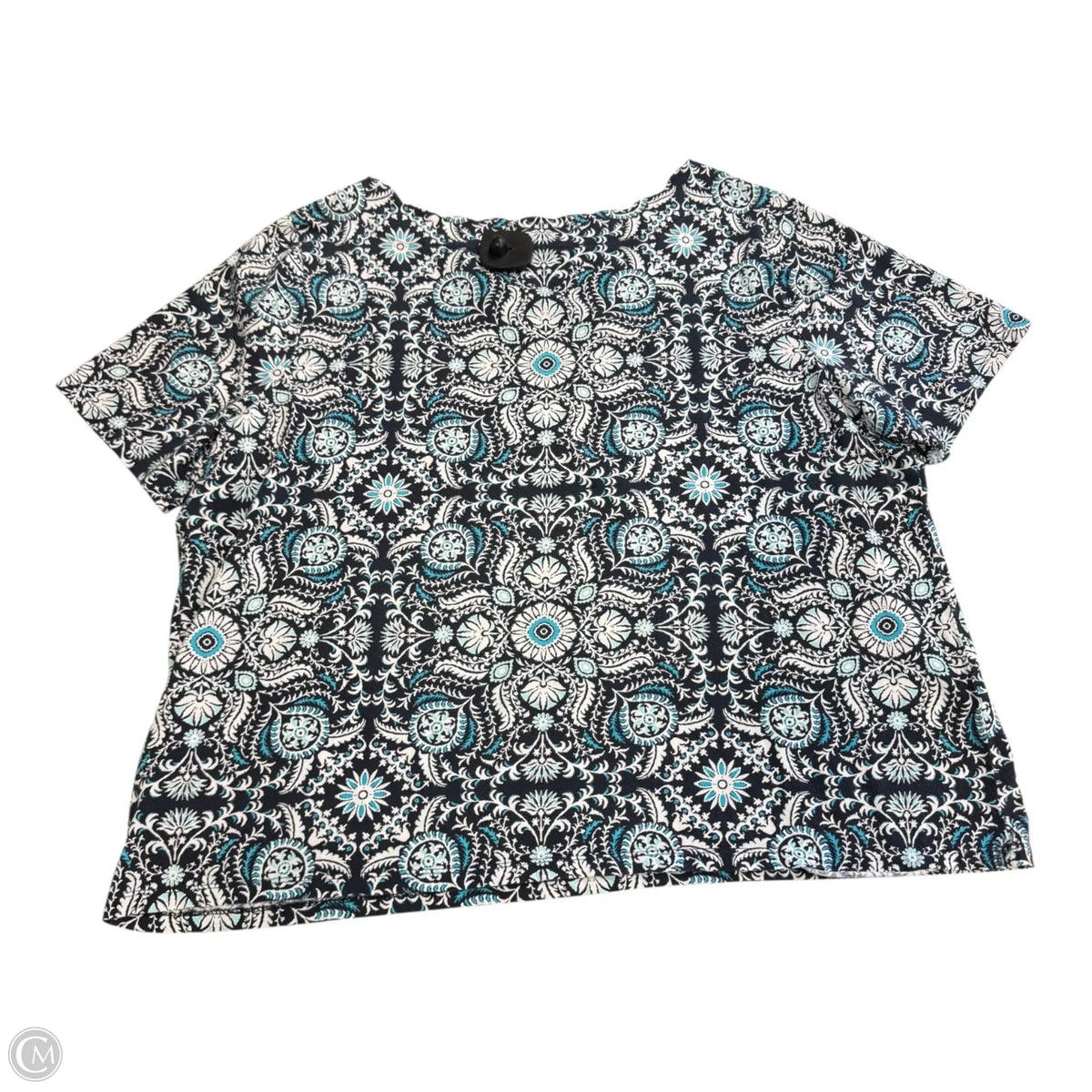Top Short Sleeve By Talbots In Blue, Size: 2x