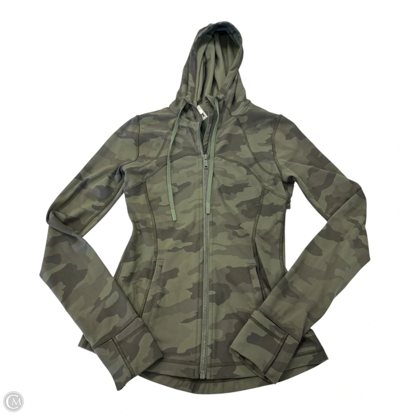 Athletic Jacket By Lululemon In Camouflage Print, Size: 4