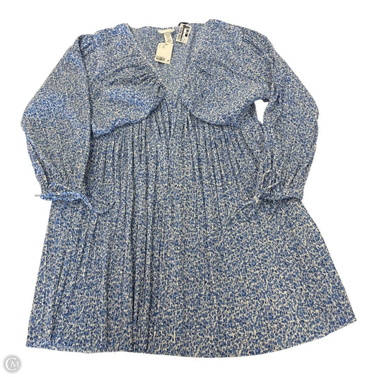 Dress Casual Short By H&m In Blue & White, Size: 3x