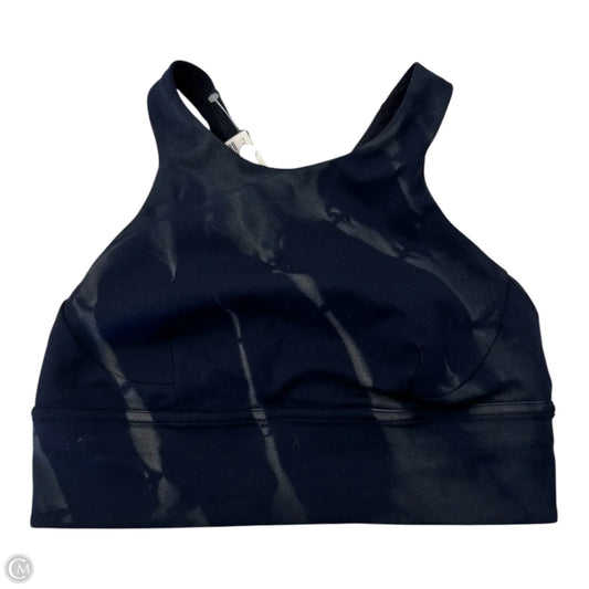 Athletic Bra By Lululemon In Blue & Grey, Size: 6