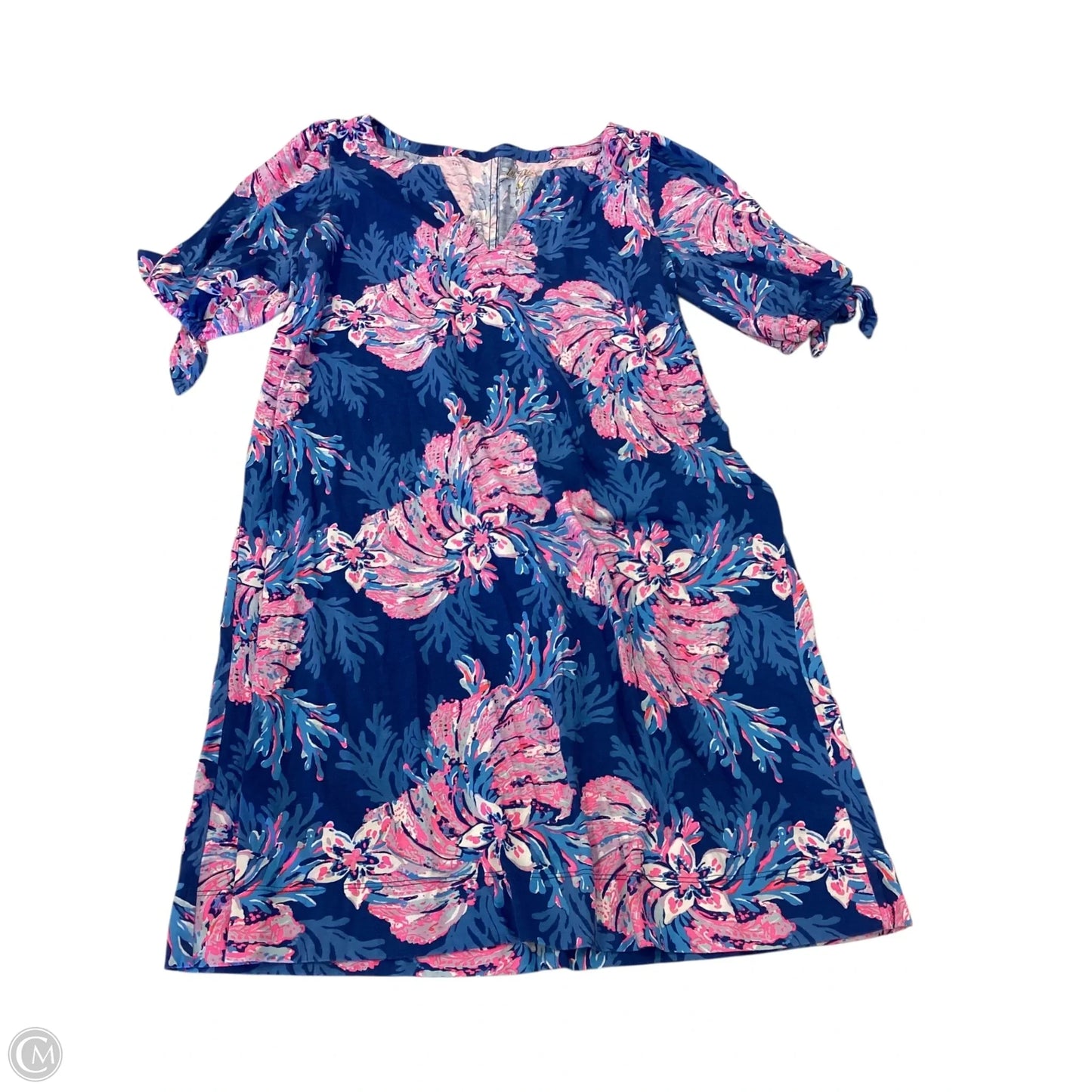 Dress Designer By Lilly Pulitzer In Blue & Pink, Size: L