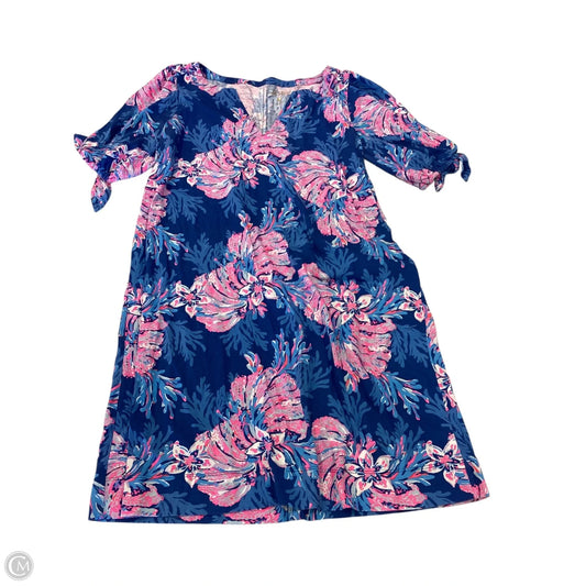Dress Designer By Lilly Pulitzer In Blue & Pink, Size: L