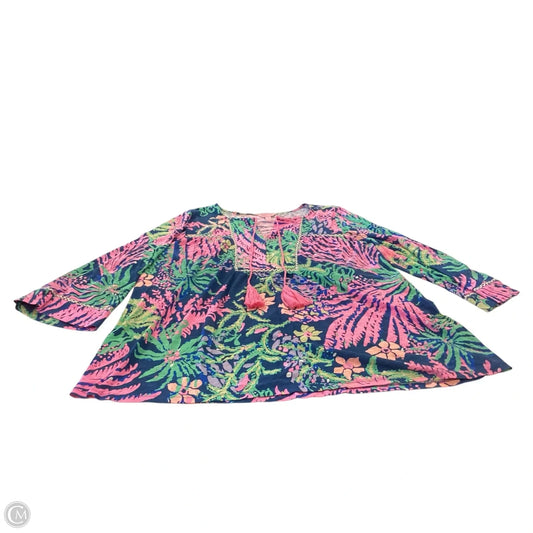 Top Long Sleeve Designer By Lilly Pulitzer In Multi-colored, Size: Xl
