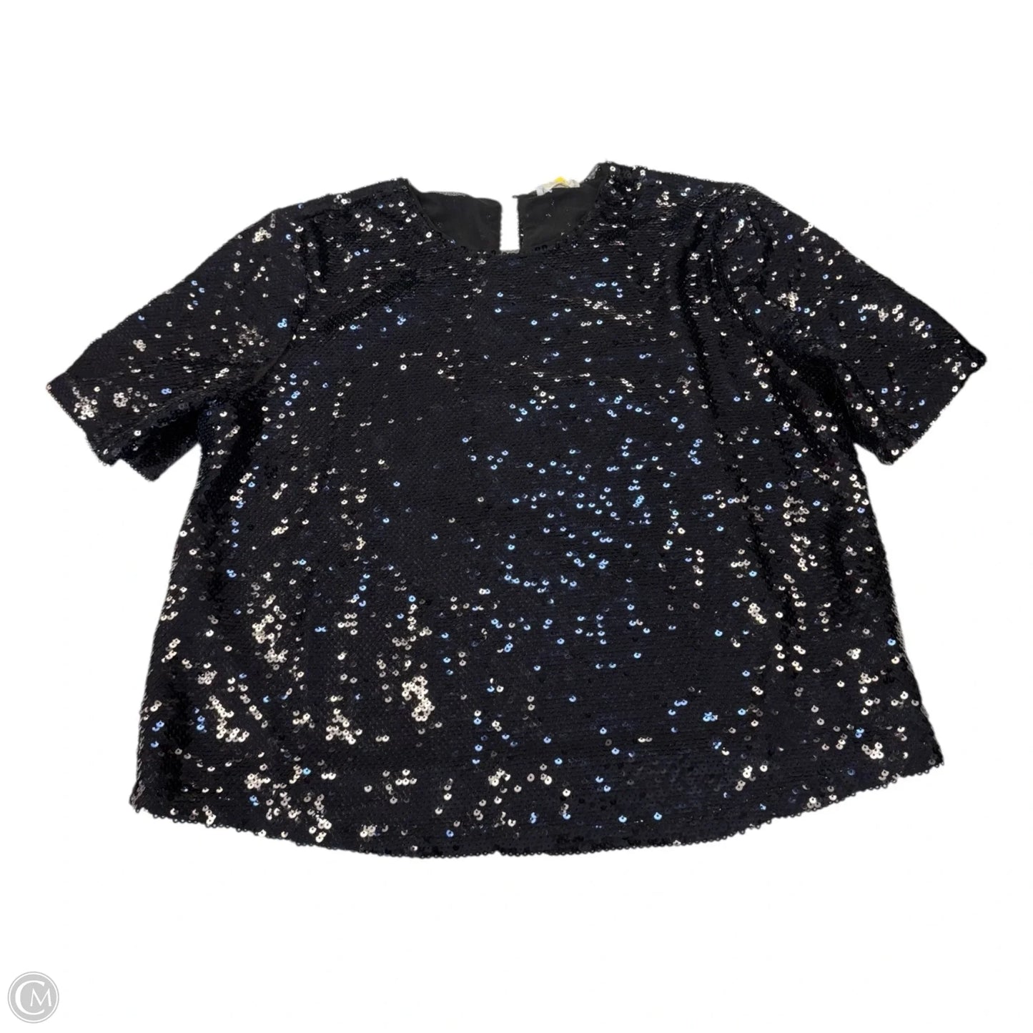 Top Short Sleeve By Ultra Pink In Black, Size: L