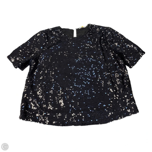 Top Short Sleeve By Ultra Pink In Black, Size: L