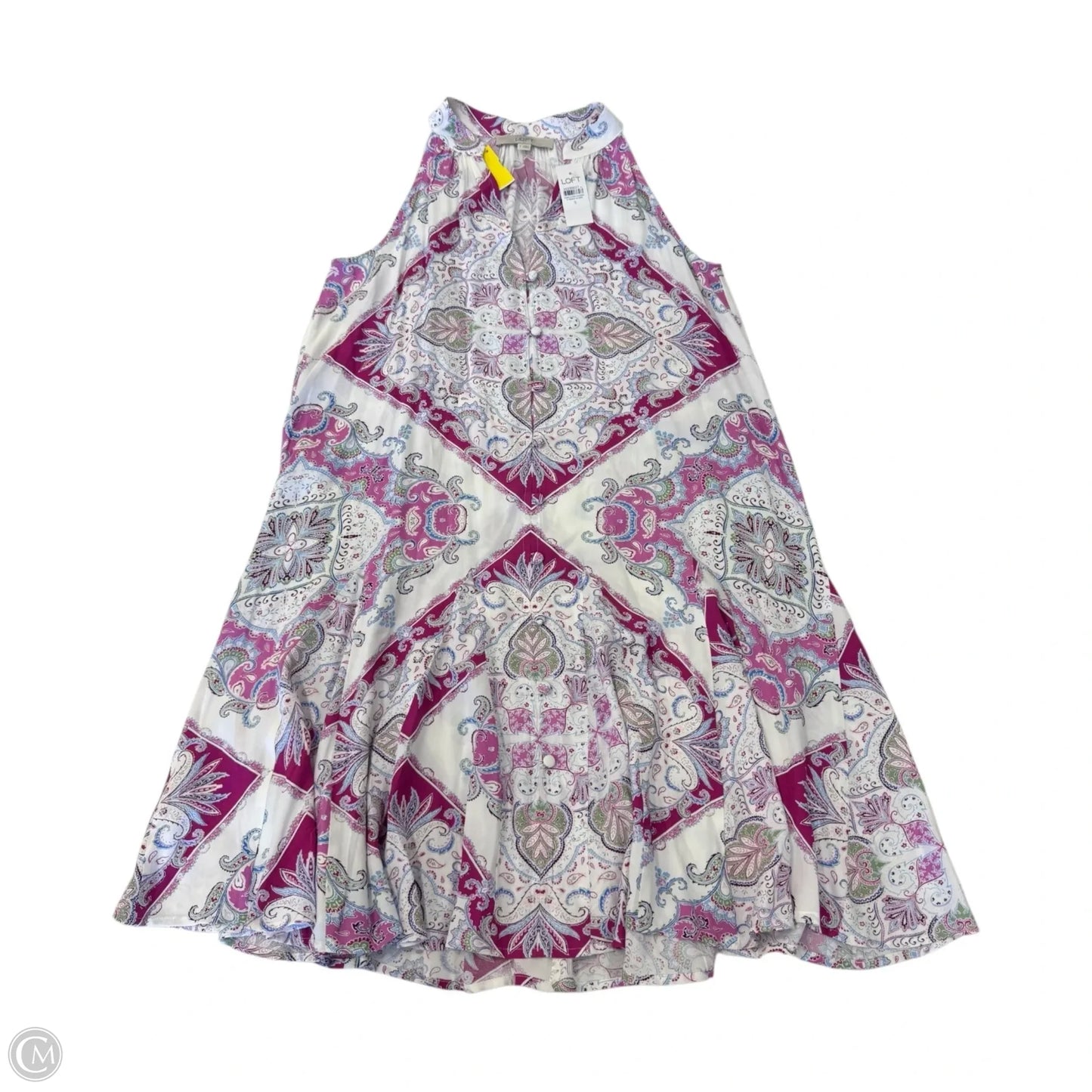 Dress Casual Short By Loft In Purple & White, Size: S