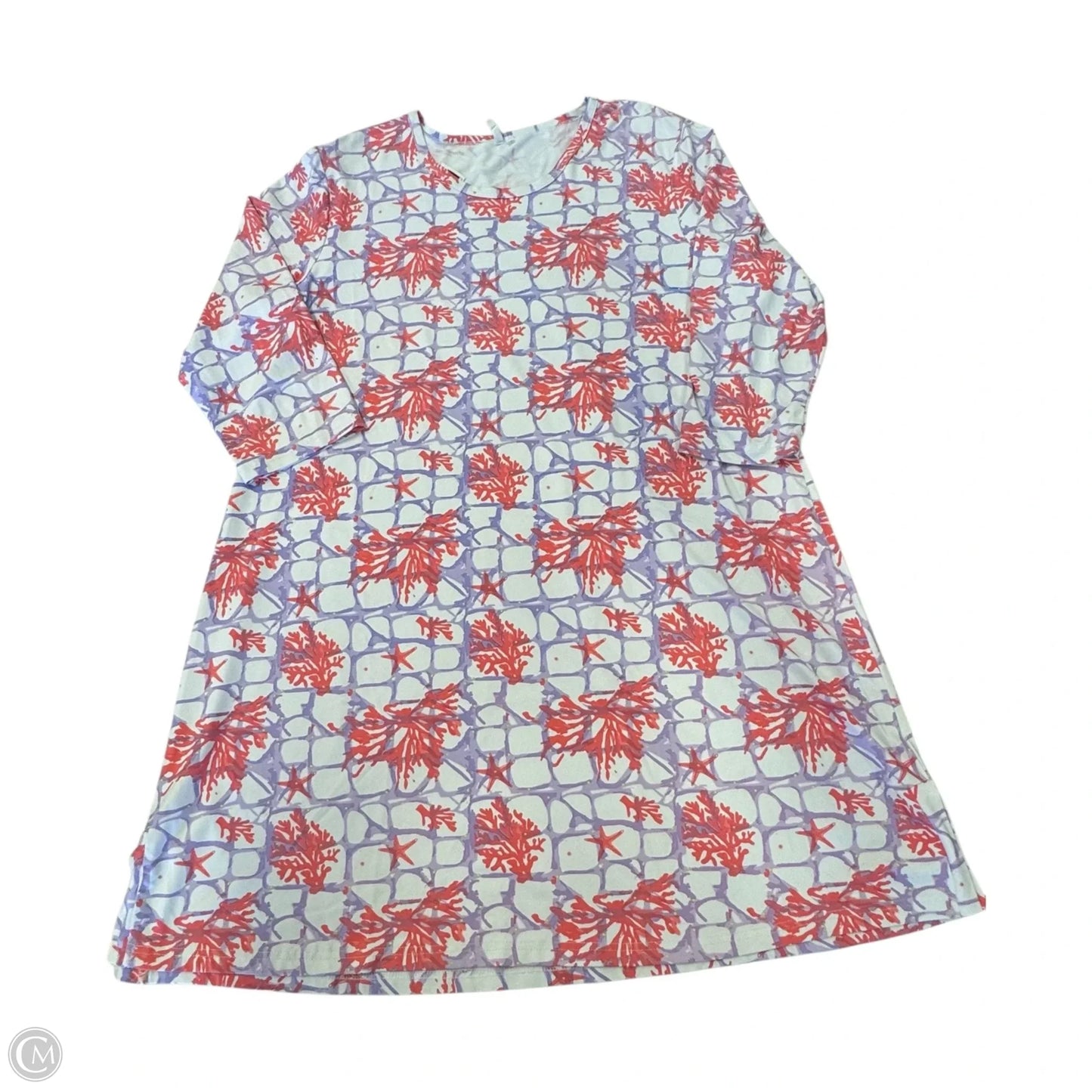 Dress Casual Short By Lulu B In Pink & Purple, Size: 1x