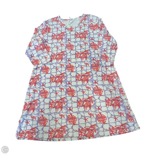 Dress Casual Short By Lulu B In Pink & Purple, Size: 1x