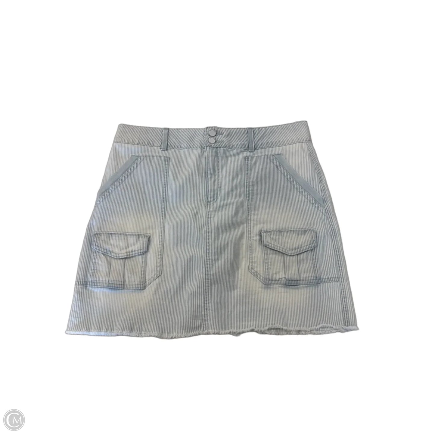 Skirt Mini & Short By Democracy In Striped Pattern, Size: 12