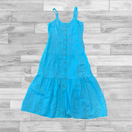 Blue Dress Casual Maxi Loft, Size M