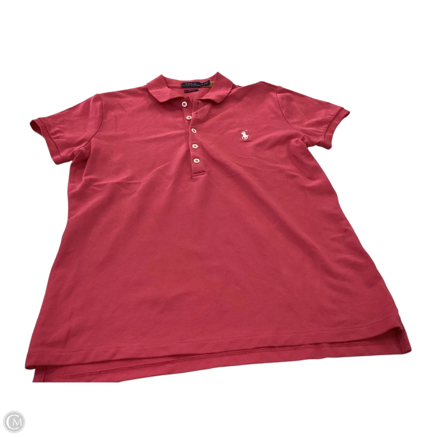 Top Short Sleeve By Polo Ralph Lauren In Pink, Size: S