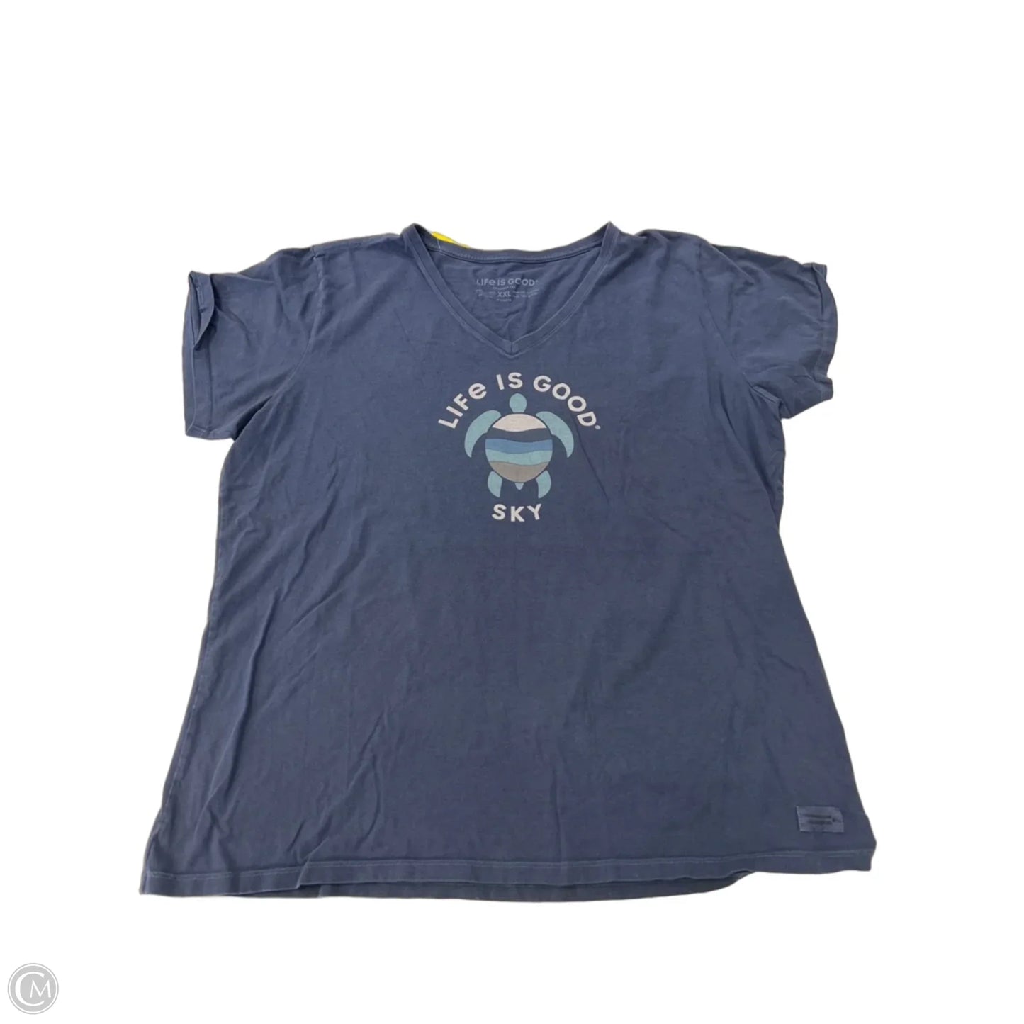 Top Short Sleeve Basic By Life Is Good In Blue, Size: Xxl