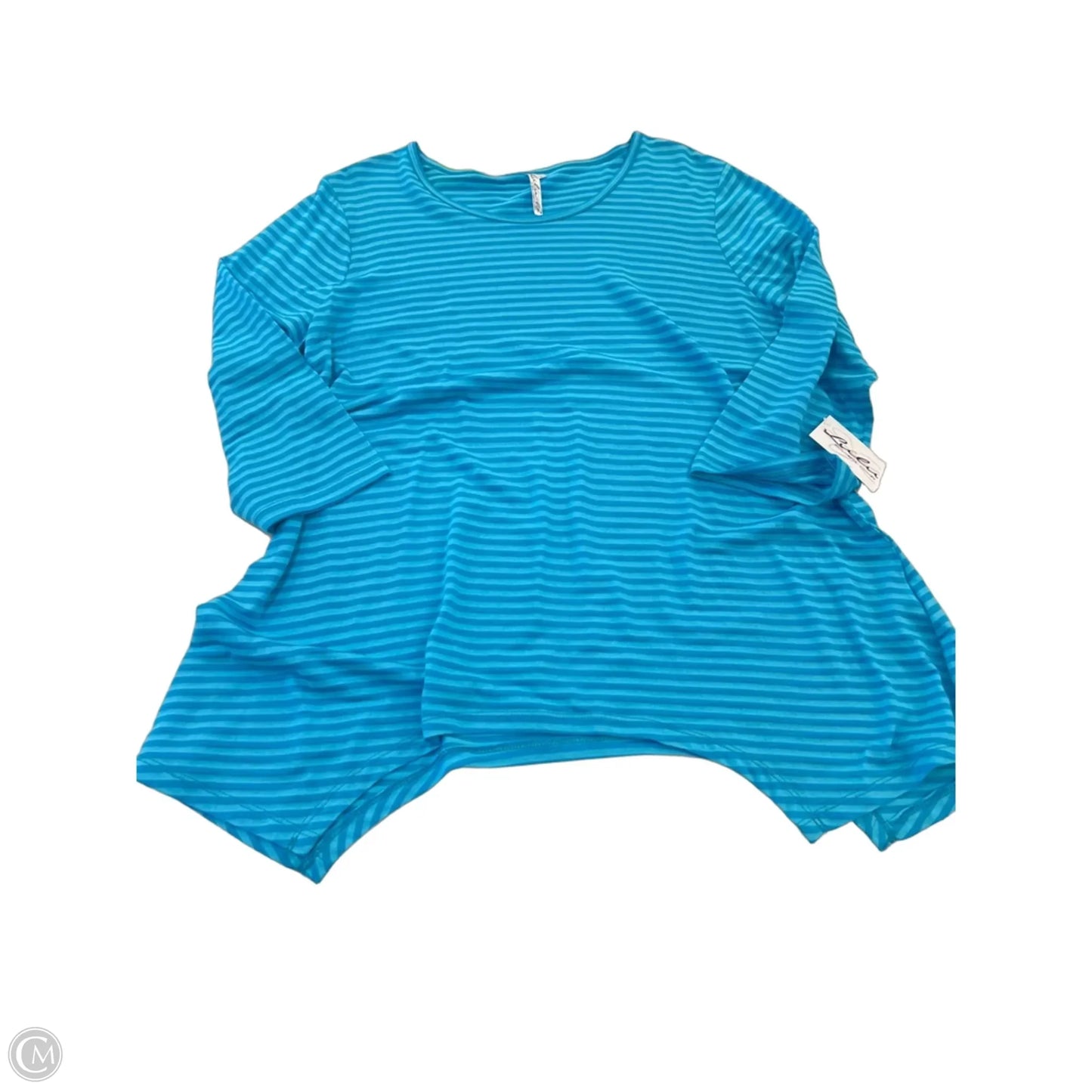 Top Long Sleeve By Lulu B In Blue, Size: L