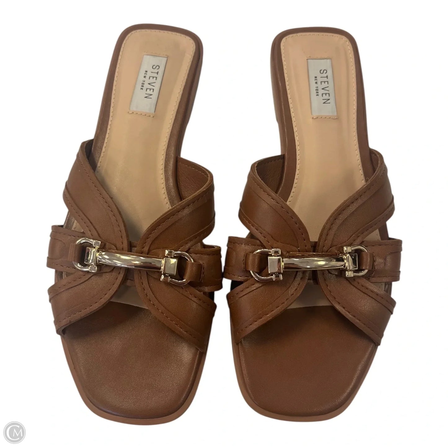 Sandals Flats By Clothes Mentor In Brown, Size: 9