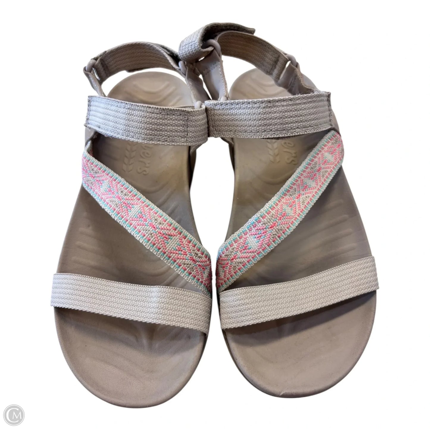 Sandals Flats By Skechers In Tan, Size: 5