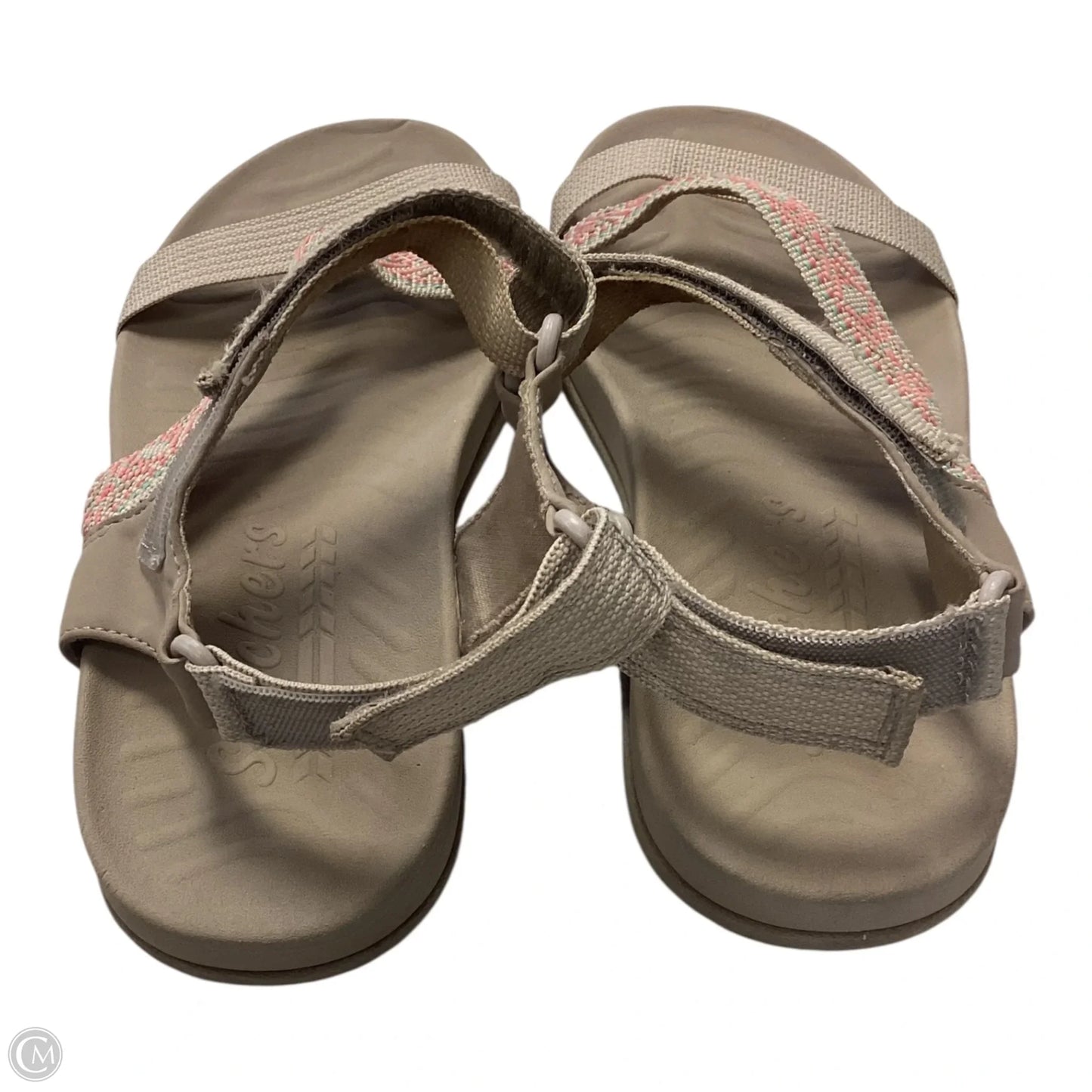 Sandals Flats By Skechers In Tan, Size: 5