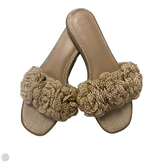 Sandals Flats By A New Day In Tan, Size: 9