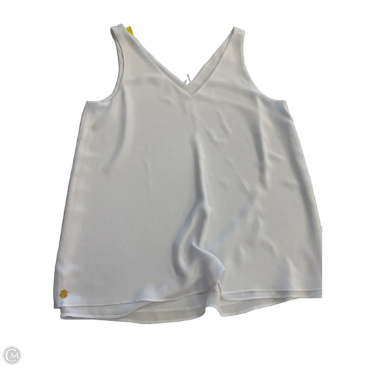 Top Sleeveless Designer By Lilly Pulitzer In White, Size: S
