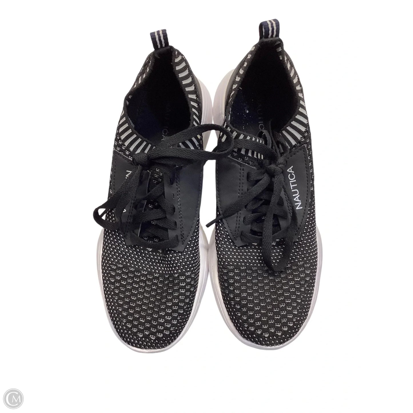 Shoes Sneakers By Nautica In Black & Grey, Size: 7