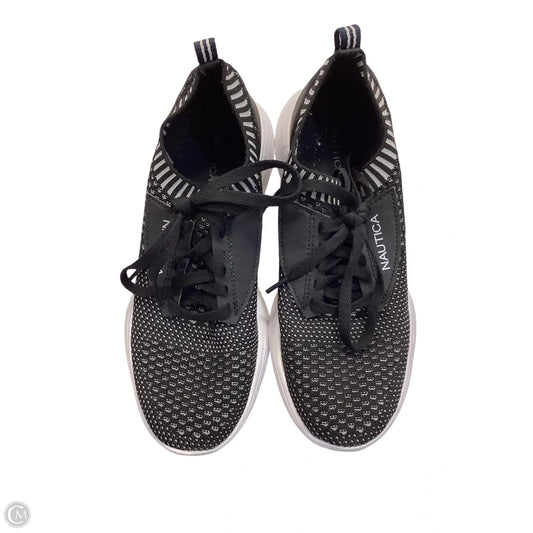 Shoes Sneakers By Nautica In Black & Grey, Size: 7