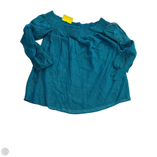 Top Long Sleeve Designer By Lilly Pulitzer In Teal, Size: S