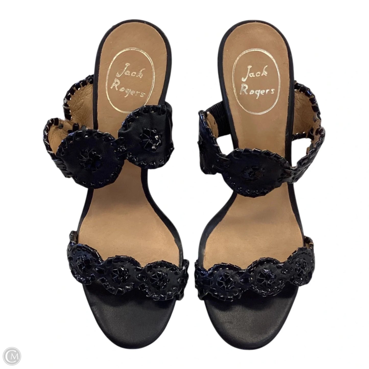 Sandals Heels Wedge By Jack Rogers In Black, Size: 7