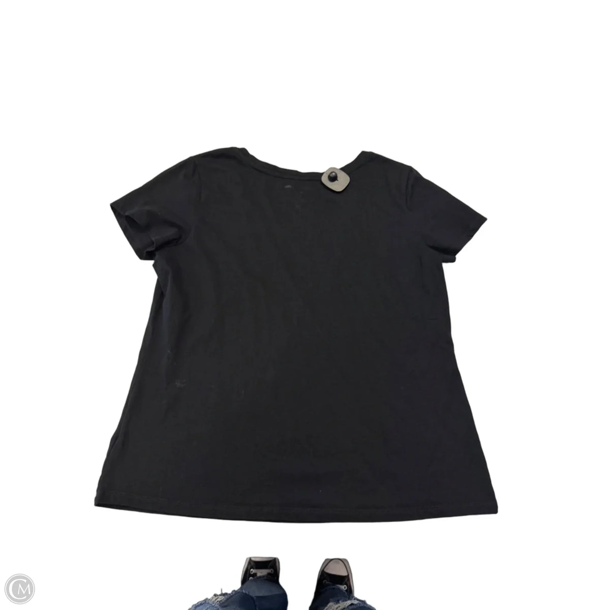 Top Short Sleeve Basic By C And C In Black, Size: L