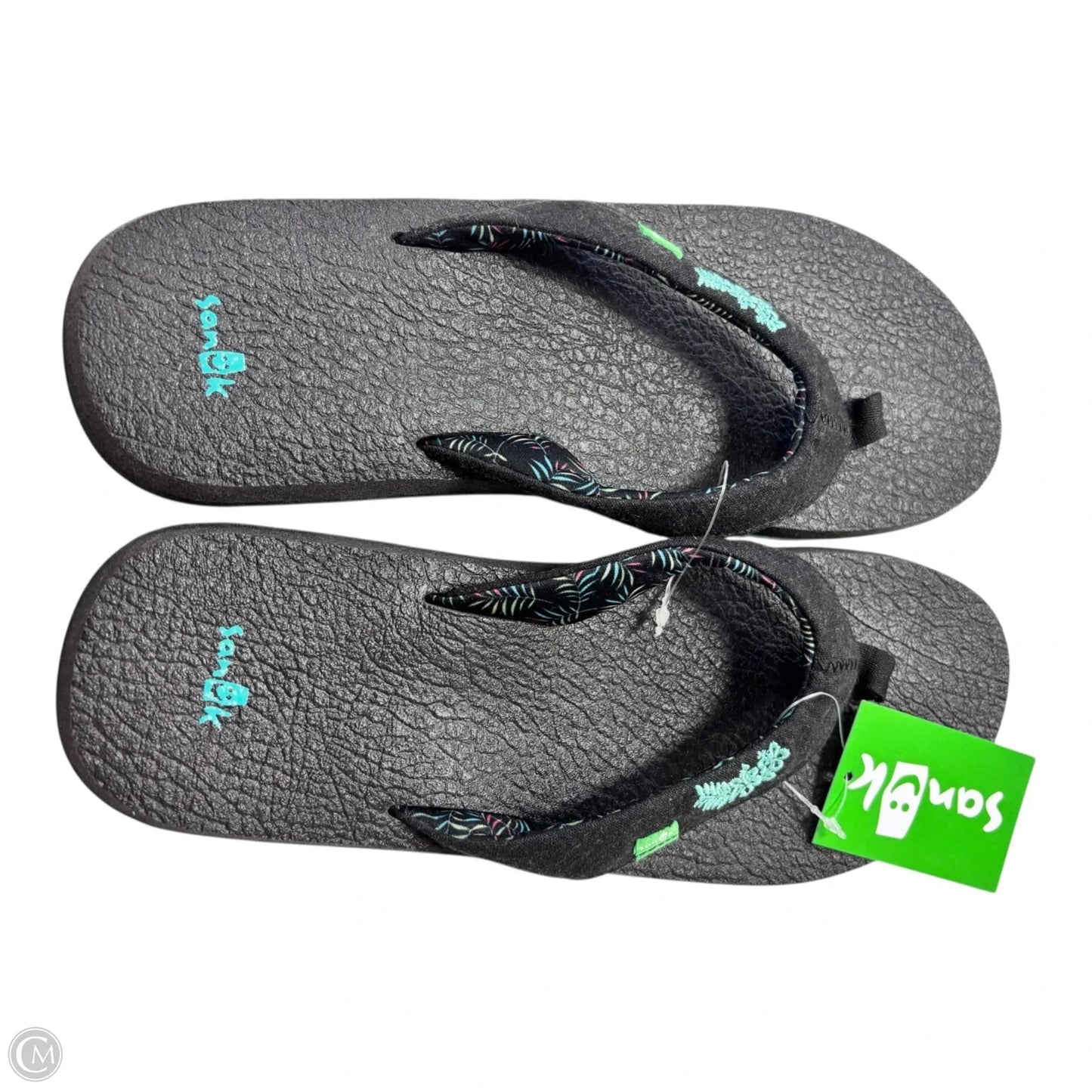 Sandals Flip Flops By Sanuk In Black, Size: 9
